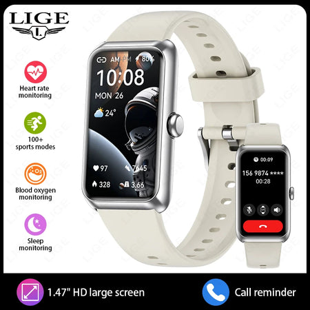 LIGE Sports Smart Watch Men &ndash; Music Control and Fitness silver