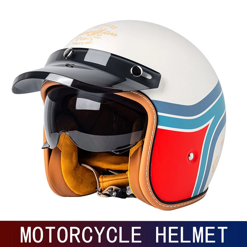 Three-Quarters Retro Open Face Helmet &ndash; Ultra Lightweight