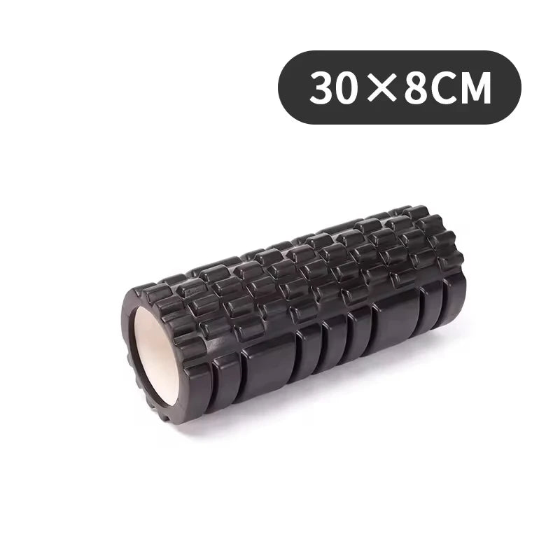 30cm Multi-Functional Foam Roller for Yoga and Pilates black