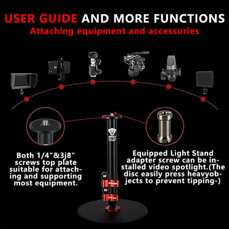 IFOOTAGE Cobra2 RB-A200 Tabletop Monopod &ndash; 10kg Payload