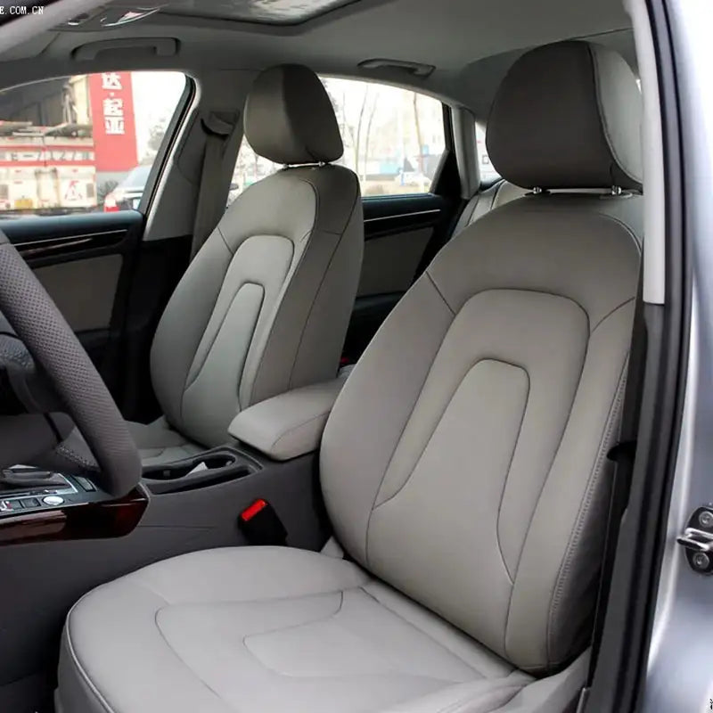 Capas de Assento para Audi A4 B8 2007-2016 Ajuste Personalizado em Couro Sintético Proteção para Quatro Estações