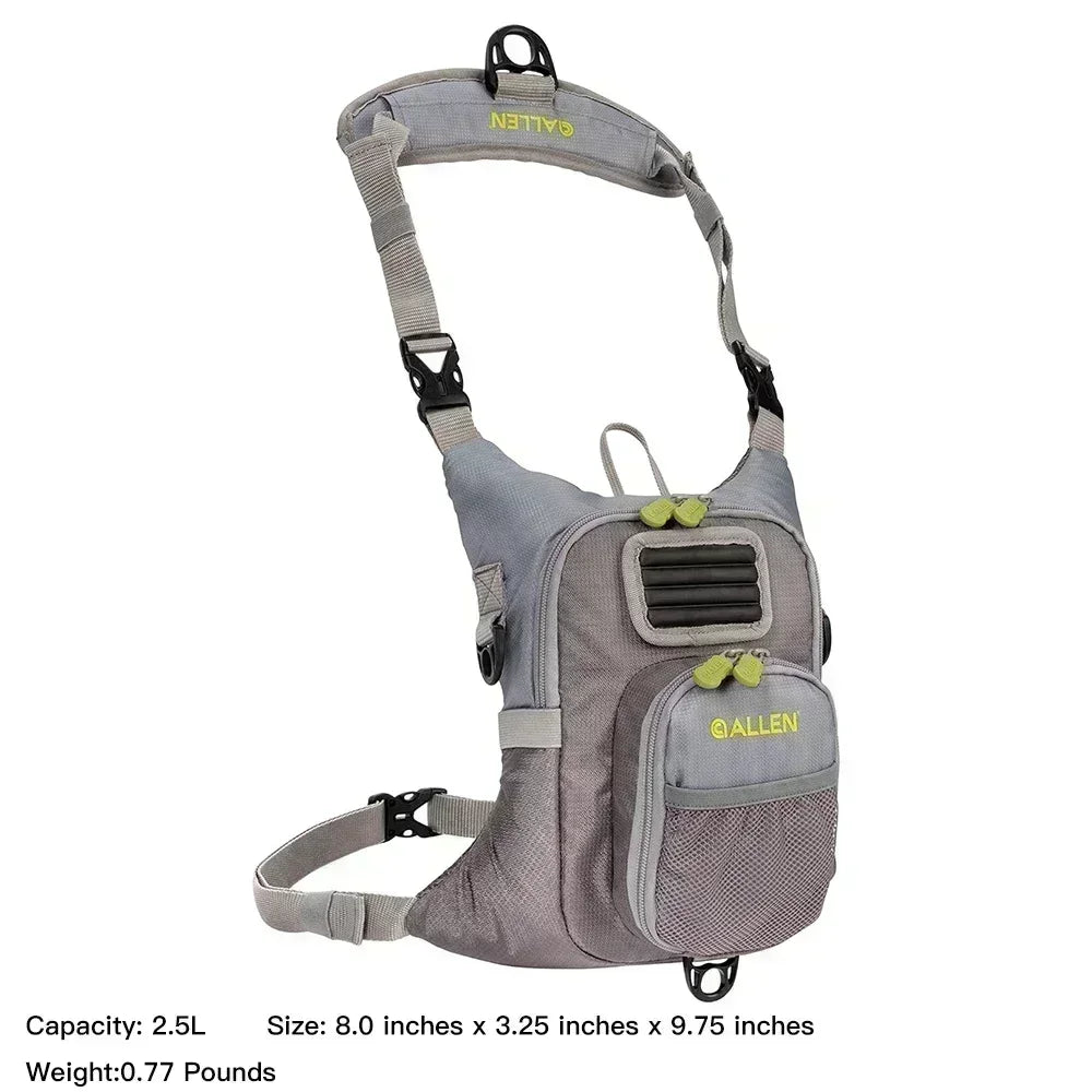 Waist Pack Fly Fishing Chest Pack &ndash; Versatile Wader Belt with Net Slot and 5L Storage Fishing Bag 03