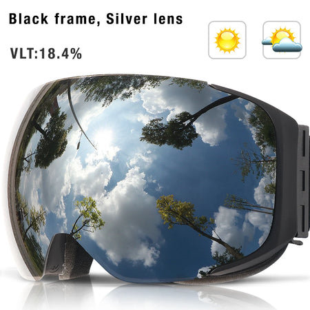 COPOZZ Magnetic Ski Goggles &ndash; UV400 Anti-Fog Protection