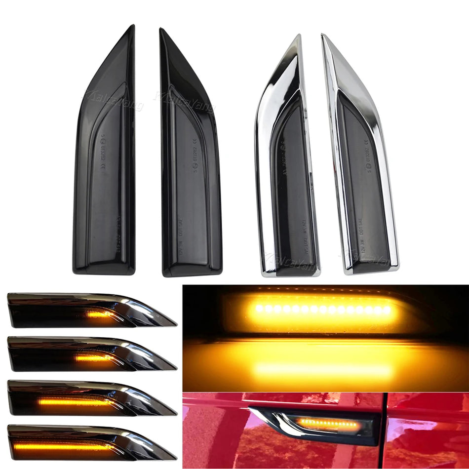 Luces de señal de giro LED dinámicas para marcador lateral para VW T6