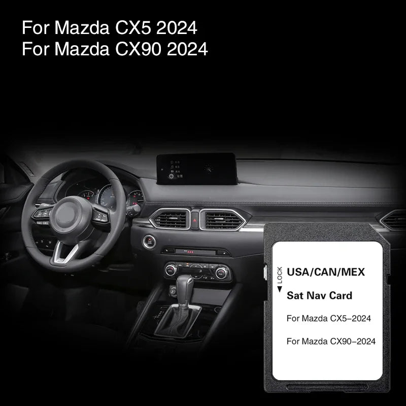 Gps Navigation SD Card Mazda CX5 CX90 &ndash; NA Map Update CHINA / for Mazda CX-5 2024