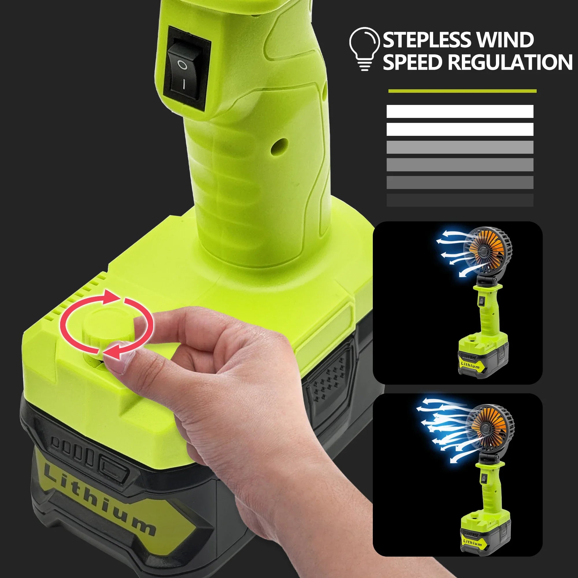 Infinite Speed Regulating Foldable Fan &ndash; USB Type C Power