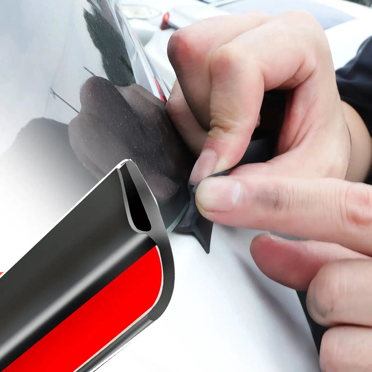 Type H Car Front Windshield Seals Rubber Rear Window Weatherstrip Sunroof Seal Strip Trim Moulding Sealing For BMW E46 E60 E90 by InterCyprus Trading Ltd