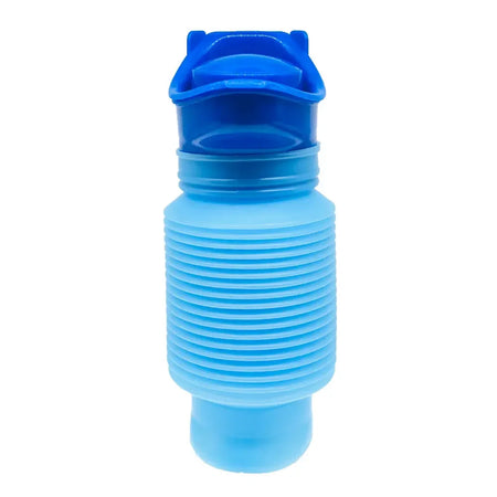 Portable Emergency Toilet Urinal &ndash; Retractable Car Urinal Blue