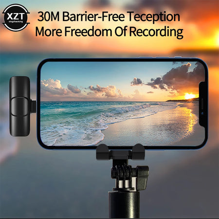 Wireless Lavalier Mic for iPhone/Android