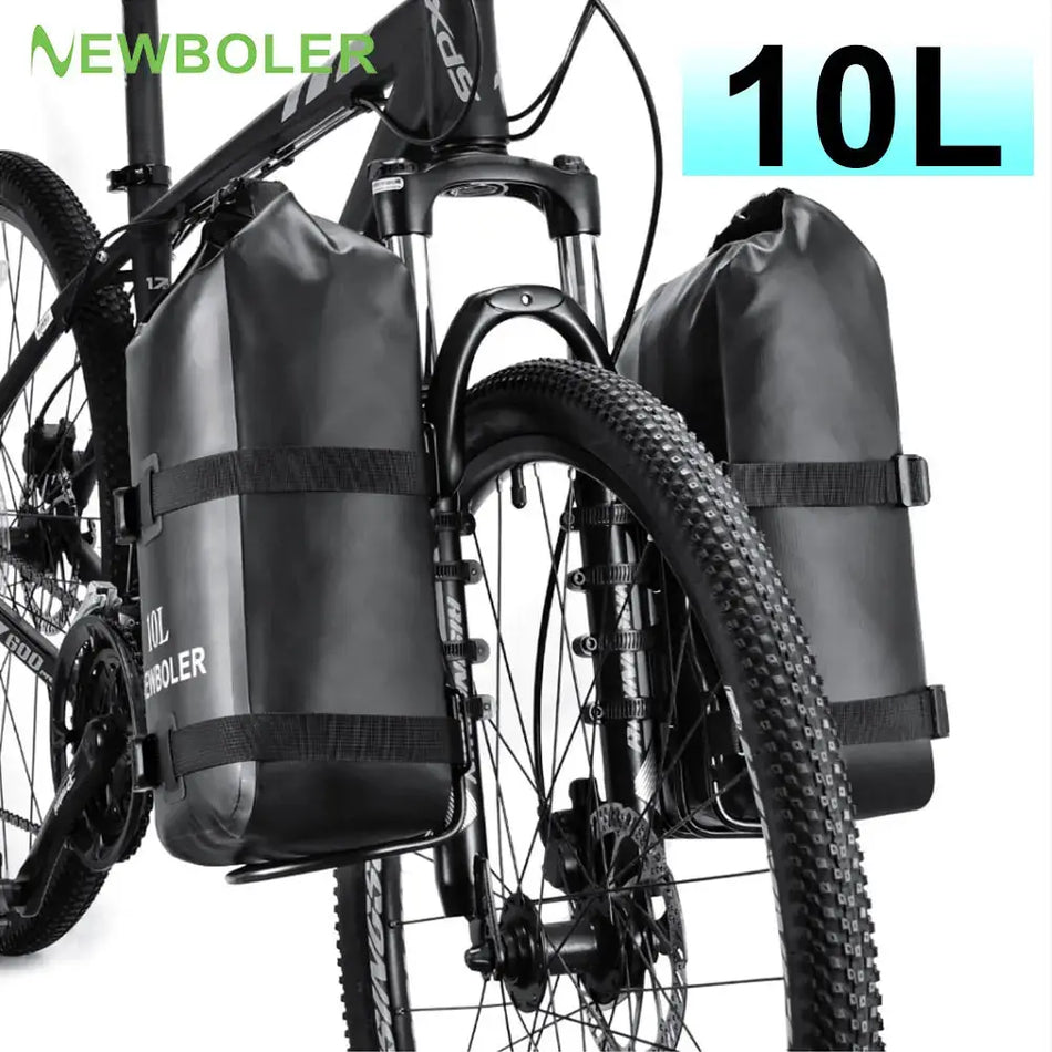 Portable Waterproof Bicycle Fork Bag Made Of PVC With 10L Storage by InterCyprus Trading Ltd