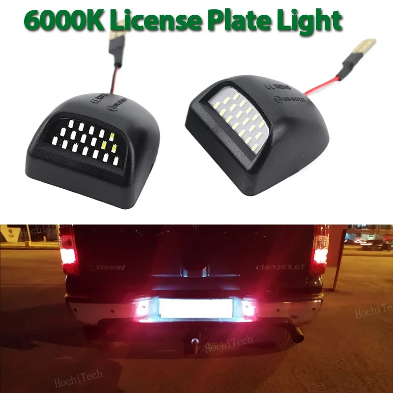 LED Rekisterikilven Valo Valkoinen Canbus 2Kpl Chevy GMC Silverado Tahoe Yukon