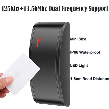 LR002DC Waterproof RFID Reader &ndash; IP68 Waterproof Proximity 125Khz 13.56MHZ