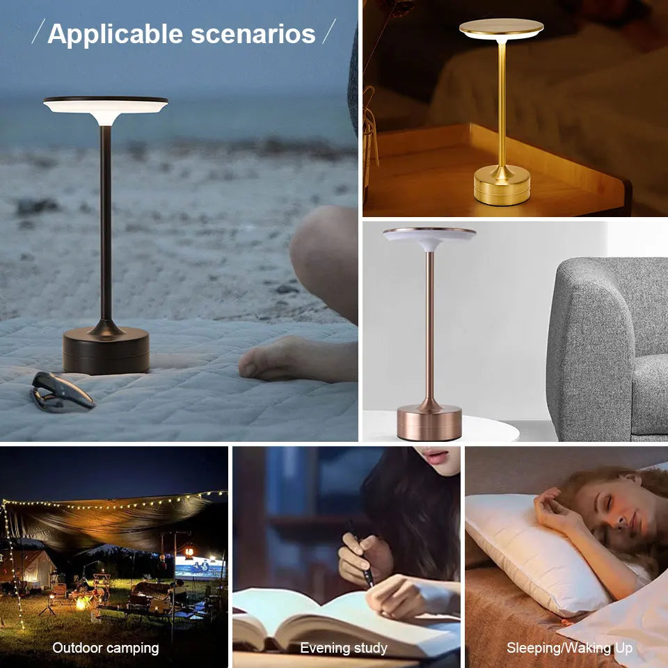 LED Table Lamp Touch Sensor Night Light &ndash; USB Rechargeable