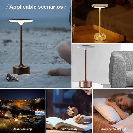 LED Table Lamp Touch Sensor Night Light &ndash; USB Rechargeable