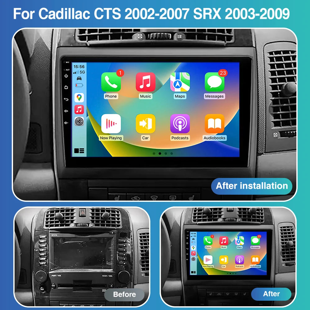 10Inch Car Radio CarPlay Android Auto Cadillac &ndash; Touchscreen
