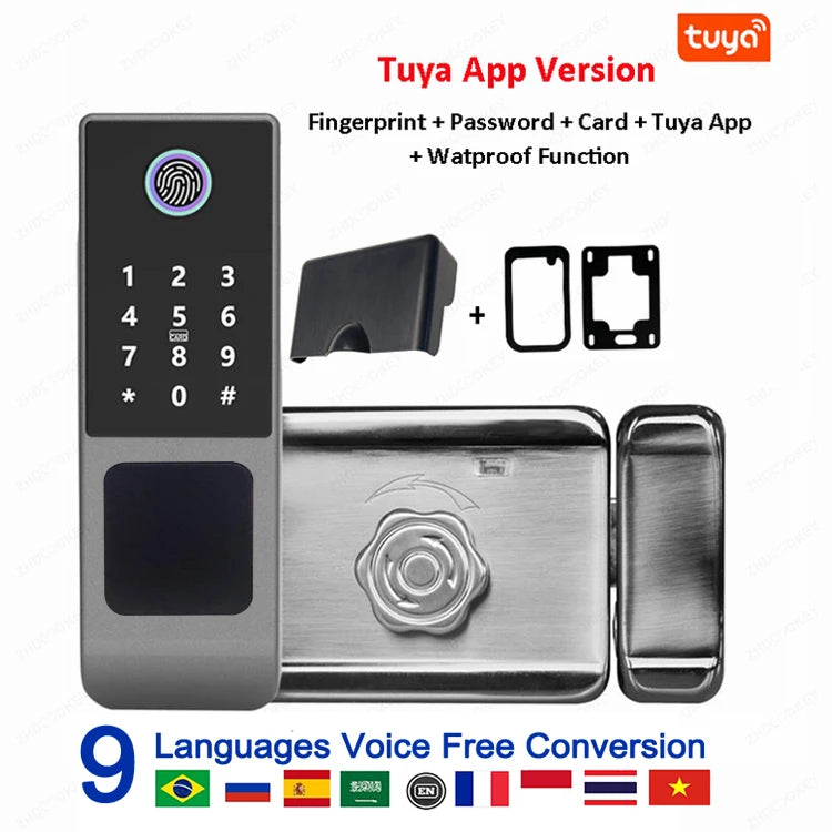 Tuya Smart Waterproof Fingerprint Lock with WiFi &amp; App Control Single tuya / CHINA