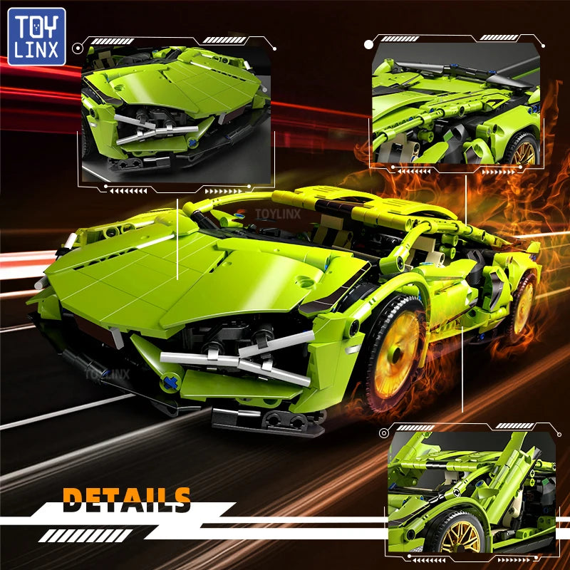 ToylinX 1 14 Masto Statybos Blokai Automobilių Lenktinis Modelis