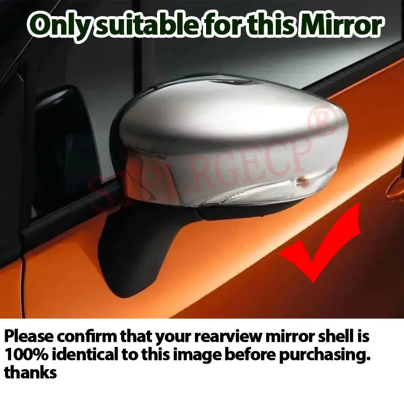 Rearview Side Wing Mirror Cover Cap Glossy Black Add-on M Style Shell for Renault Clio 4 MK4 IV X98 2012-2018 2019 by InterCyprus Trading Ltd