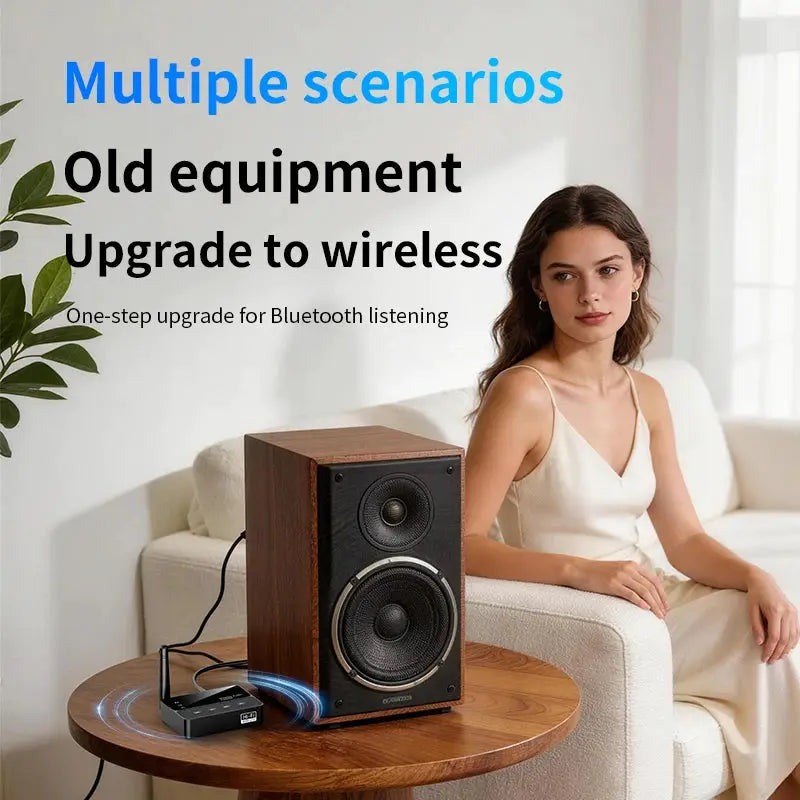 KEBIDUMEI 2 in 1 Bluetooth 6.0 Receiver Transmitter 3.5MM Jack RCA Hi-Fi Stereo Wireless Audio Adapter For Car Speaker PC by InterCyprus Trading Ltd