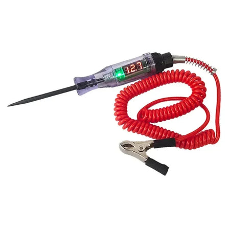 High Quality Car Truck Circuit Tester 6V-24V DC Digital Display | Auto Diagnostic Tool Red