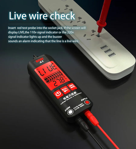 BSIDE Voltage Tester 3-Results Display &ndash; Non-Contact Adjustable Sensitivity