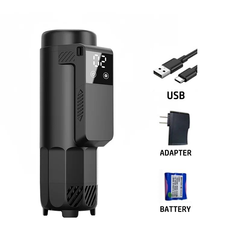 Portable Insulin Cooler With LCD Display &ndash; USB Rechargeable Cool Black