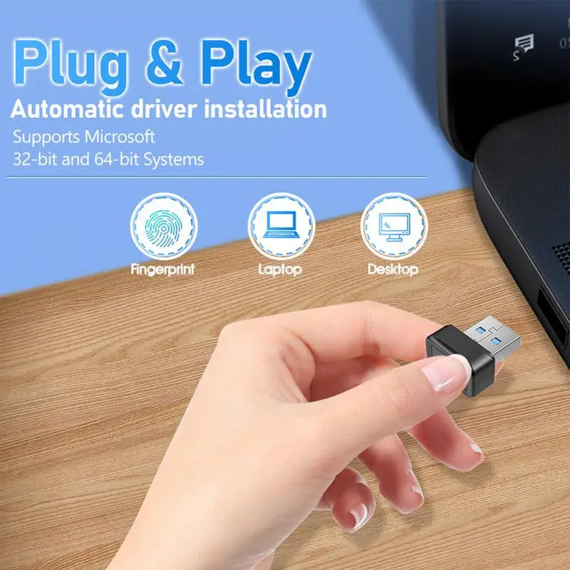 Σαρωτής Δακτυλικών Αποτυπωμάτων PC με 360 Μοίρες Αφής, Γρήγορη Αντιστοίχιση Κλειδιού Ασφαλείας