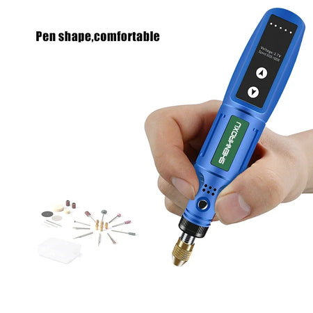 SHENHAOXU Mini Electric Grinder with USB Charging and Adjustable Speed