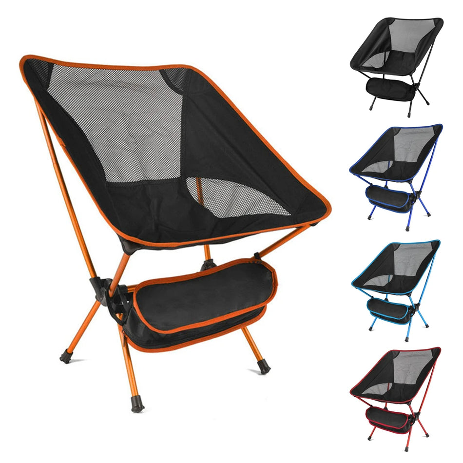 Ultraleichte Klappstuhl, abnehmbarer Aluminiumrahmen für Camping und Wandern