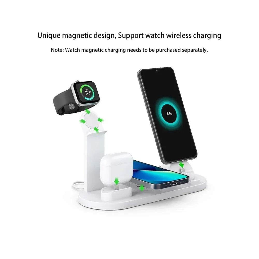Opansten Wireless Charger Stand &ndash; Three Ports Fast Charging