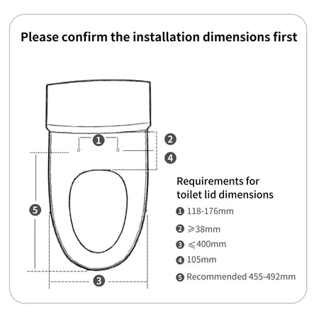 Smartmi Smart Heated Bidet Toilet Seat &ndash; Remote Warm Air