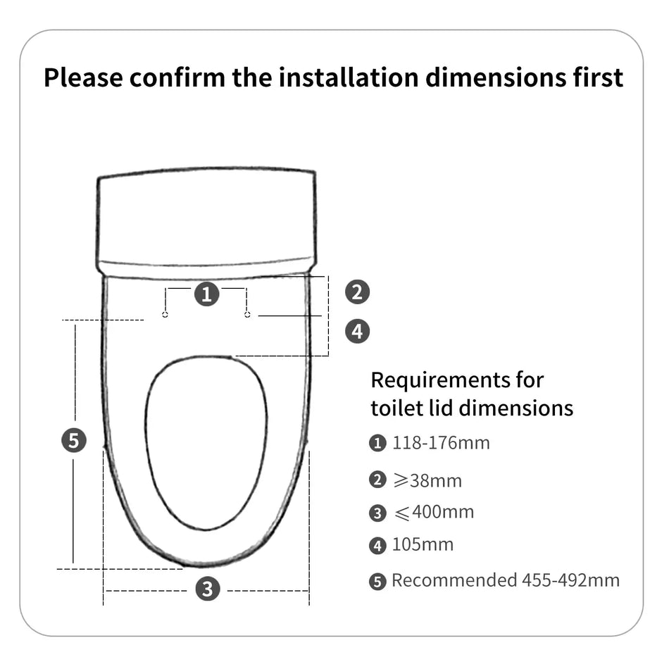 Smartmi Smart Heated Bidet Toilet Seat &ndash; Remote Warm Air
