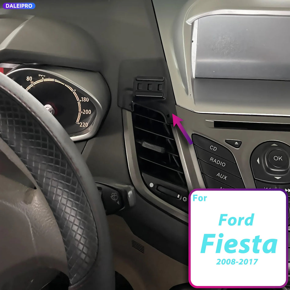 Car Phone Mount Holder with ABS Base for Ford Fiesta 2008-2017