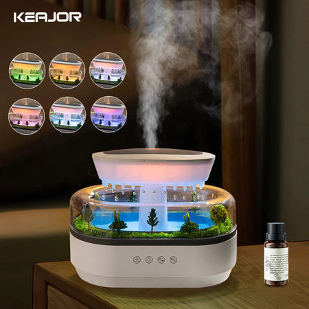 Raindrop Aroma Humidifier Diffuser &ndash; Soft Night Light