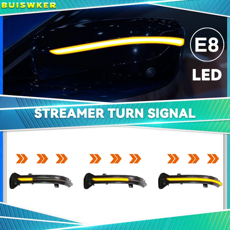 BMW Dinamik Dönüş Sinyali Işığı Akışkan Su Sarı 12V