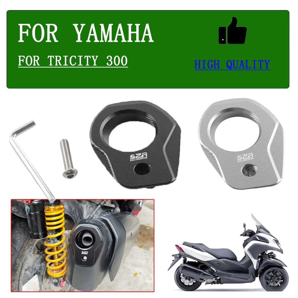 Προστατευτικό Θερμότητας Εξάτμισης Yamaha Tricity 300, Κατασκευασμένο από CNC Αλουμίνιο, Ανθεκτικό Αξεσουάρ Μοτοσυκλέτας