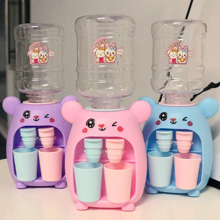 Mini Dual Water Dispenser Toy for Kids - Fun Pink &amp; Blue Kitchen Play