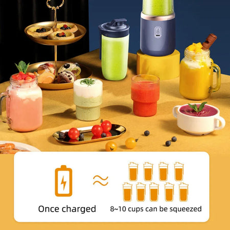 6 Blades Portable Juicer Cup &ndash; USB Charging Travel Friendly