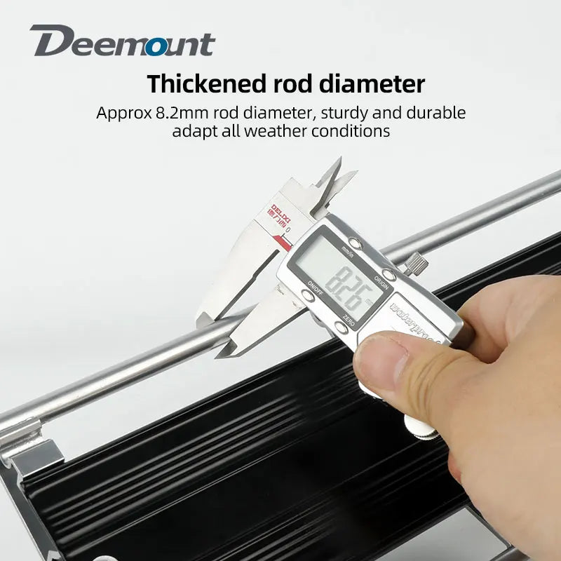 Deemount Bicycle Luggage Carrier &ndash; Adjustable Alloy Rack with 9kg Load Capacity