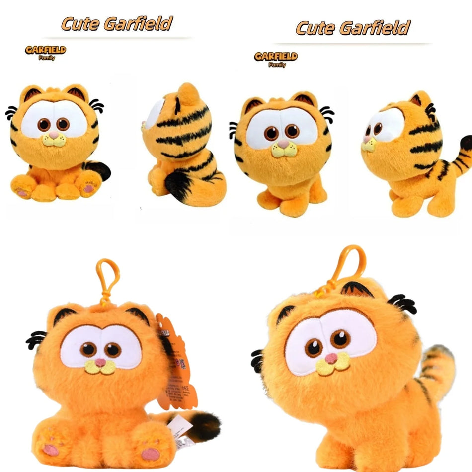 Kawaii Garfield Plush Keychain - Cute Cartoon Doll for Bags &amp; Gifts