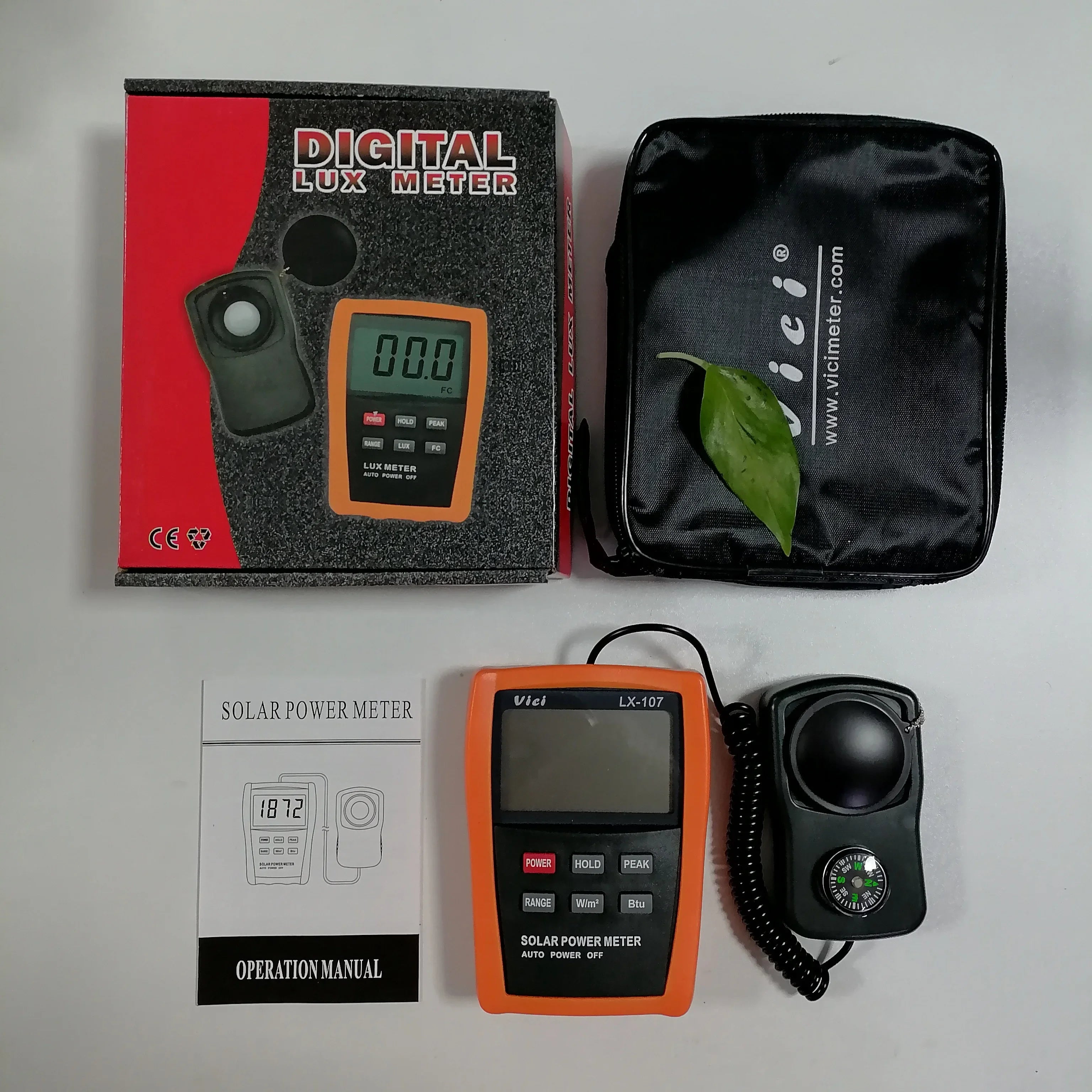 Vici LX107 Solar Power Meter &ndash; Ultra Light Data Tester LX107-with box