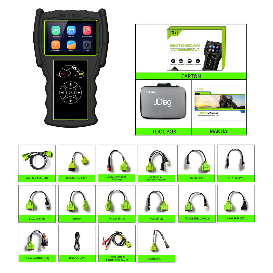 Диагностический инструмент для мотоциклов KTM D87 88 M100 Pro OBD2 сканер