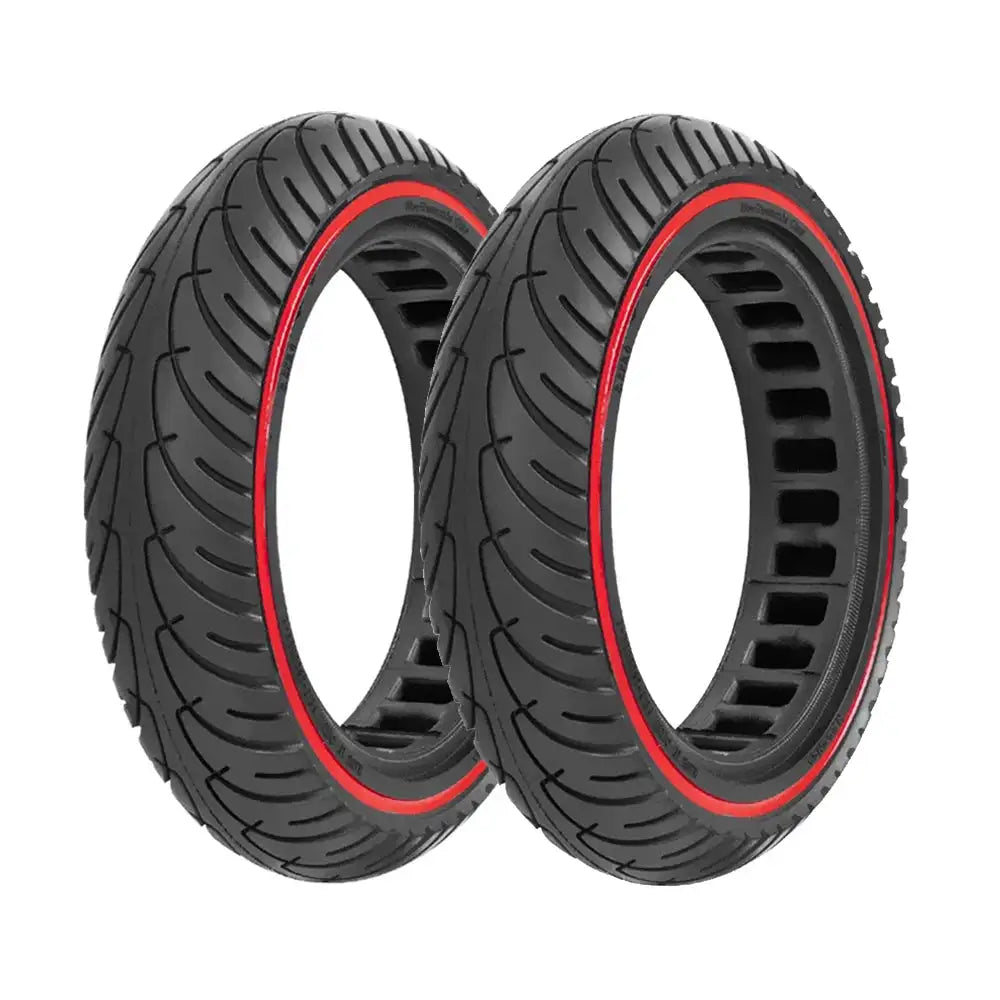 8.5 Inch Honeycomb Solid Tire for Xiaomi M365 - Shockproof 2 pieces red