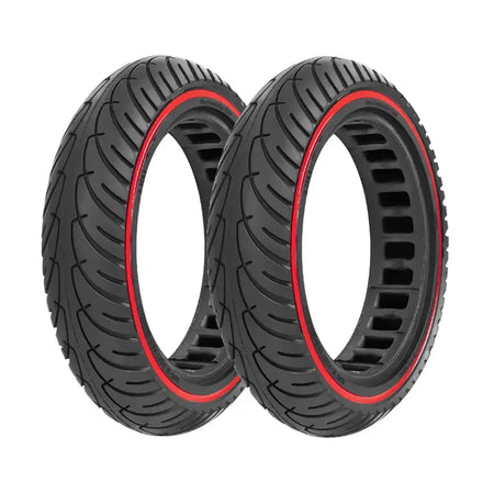 8.5 Inch Honeycomb Solid Tire for Xiaomi M365 - Shockproof 2 pieces red