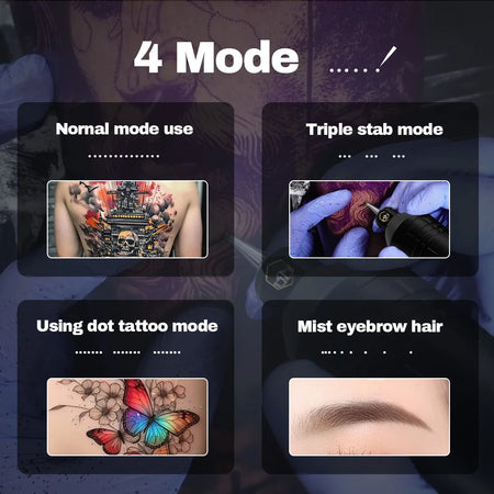 Wireless Tattoo Pen TP079 &ndash; LED Light 4 Gear Stroke