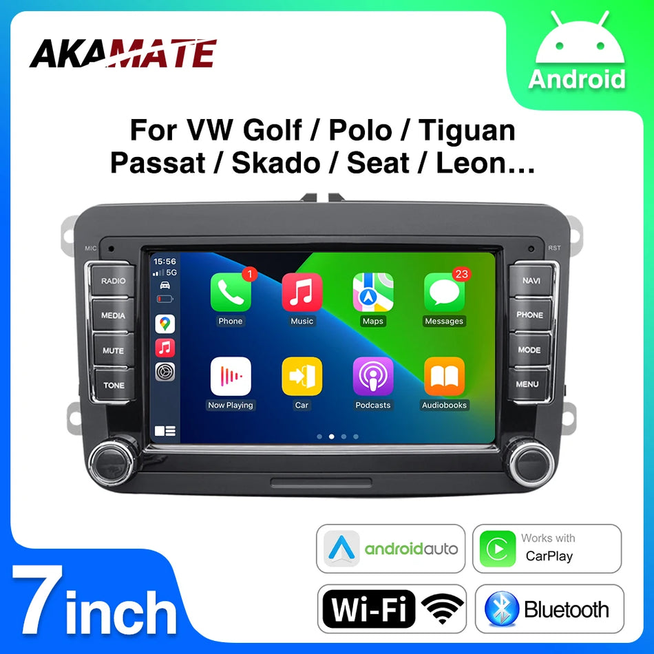 7Inch Car Radio For Volkswagen Golf Passat &ndash; Android 13