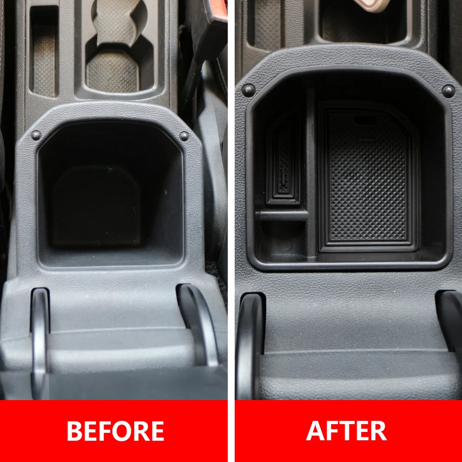 VW T-Roc Armrest Storage Tray with ABS Plastic, Non-Slip