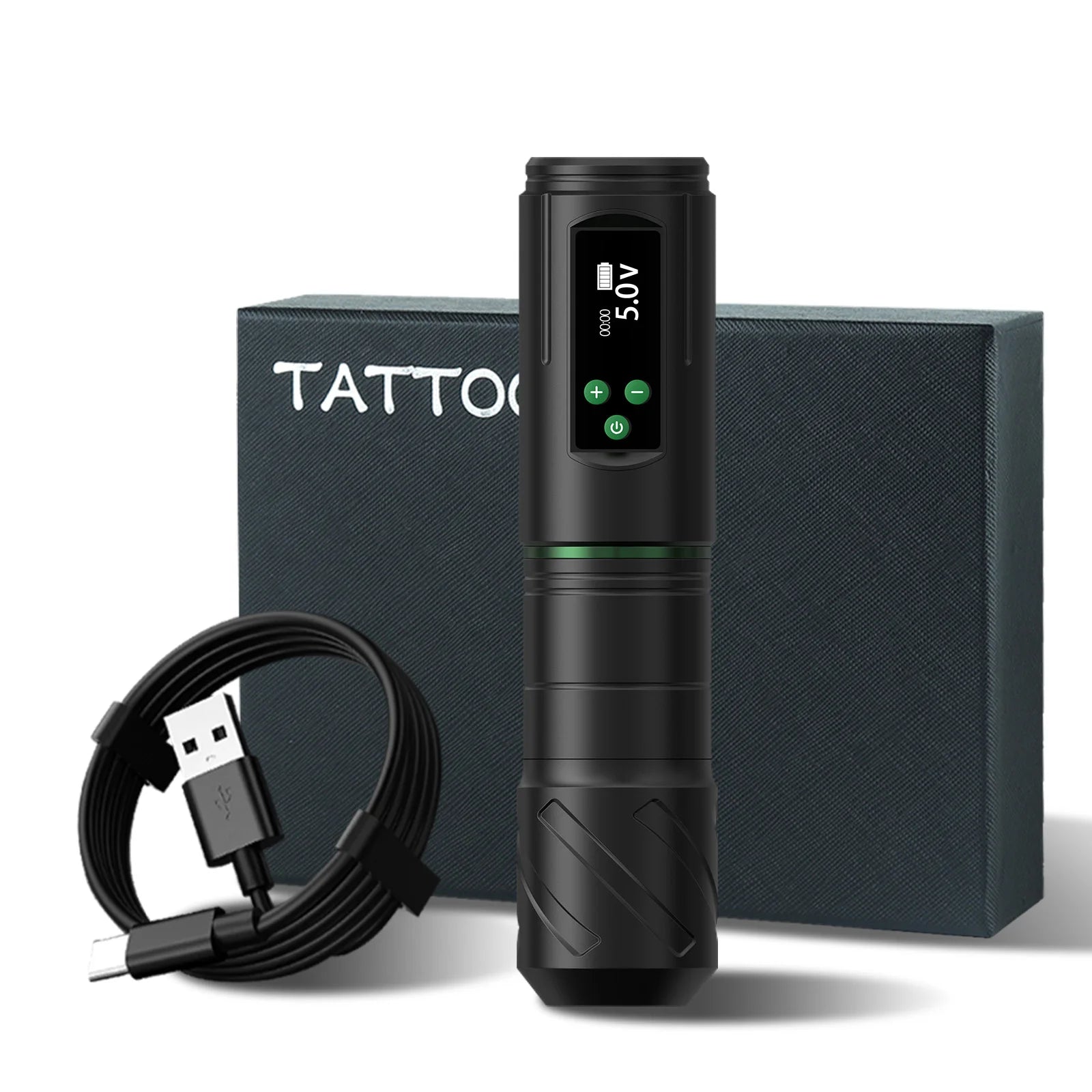 Tattoo Machine T-Rex Wireless &ndash; LED Display 1600mAh Power black