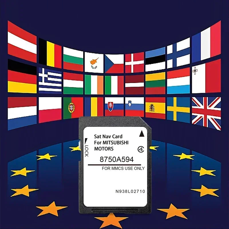 Mitsubishi Navigation SD Card Europe UK - 16GB Maps CHINA
