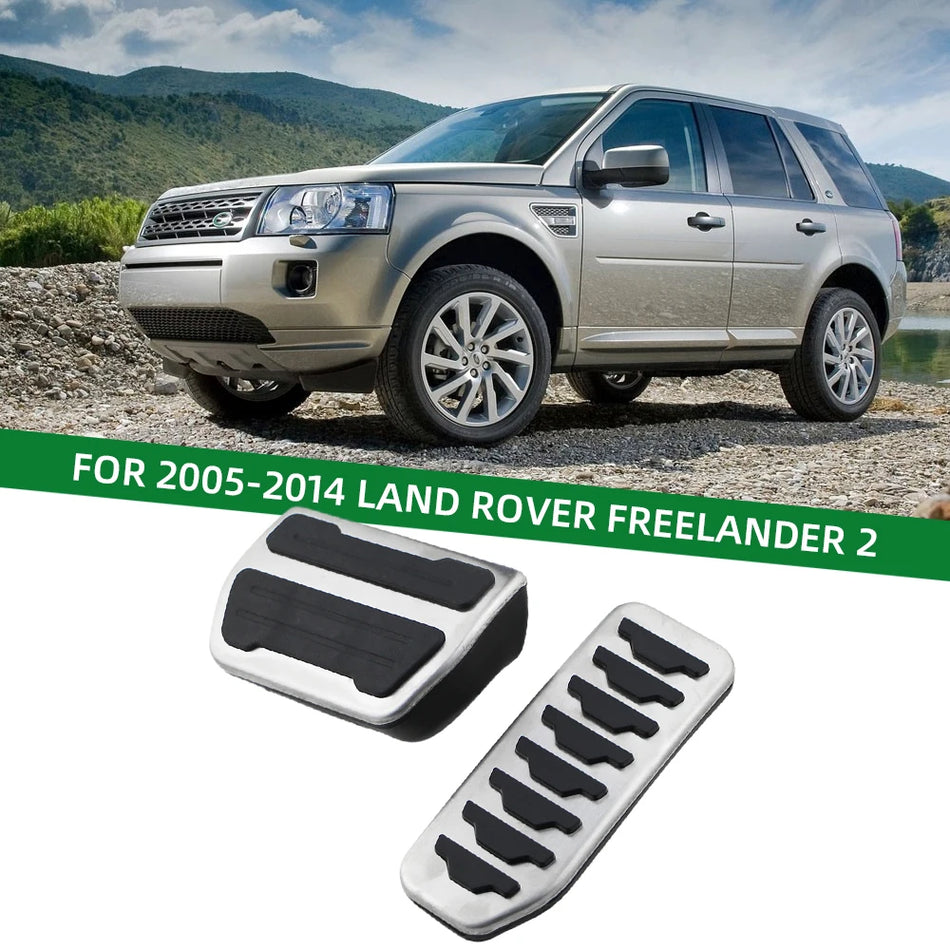 Land Rover Freelander 2 Gaz ve Fren Pedalı Kapak Seti, Paslanmaz Çelik